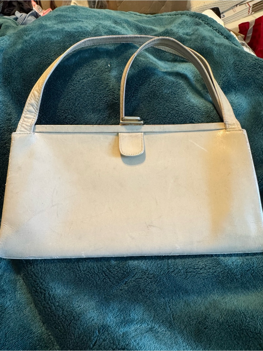 Dofan Made in France vintage mid-century modern top-handle handbag